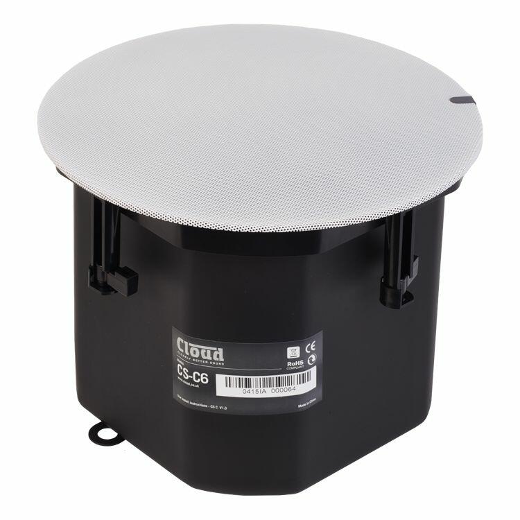 Cloud CSC6W White 6 2-Way Enclosed Ceiling Speaker 100V/16ohm