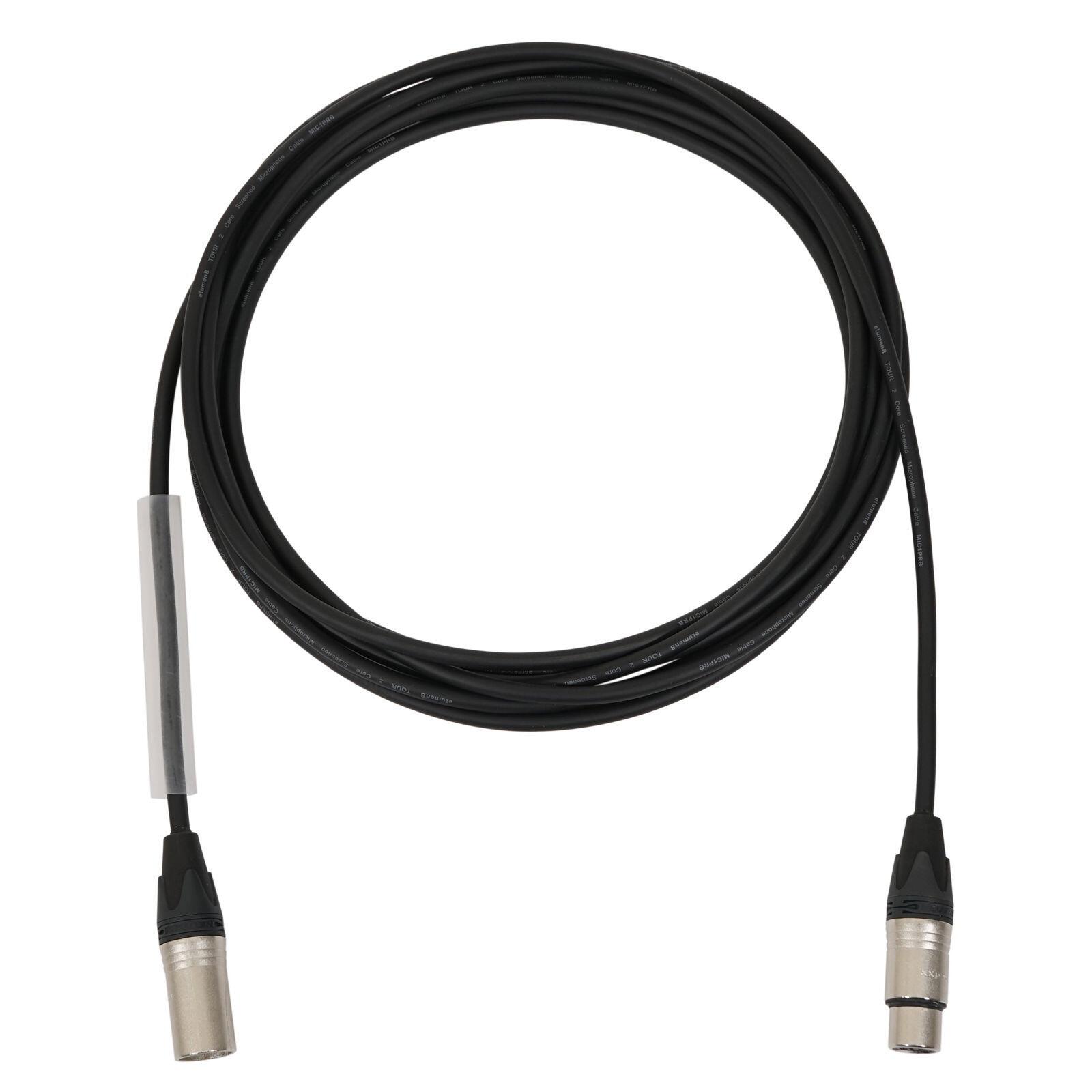 eLumen8 Neutrik 3 Pin XLR Microphone Lead 50m - Silver - Coil