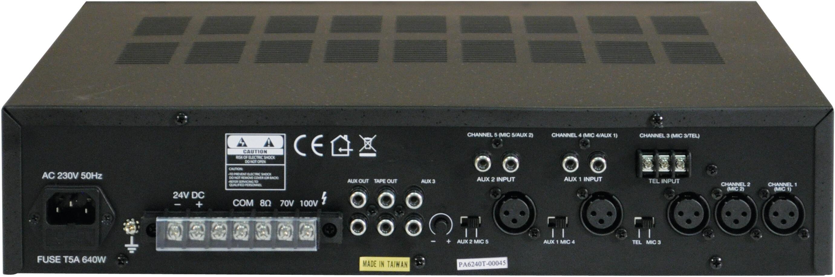 Eagle P648WL, PA6000 Series 100 V Line Mixer Amplifier, 240w