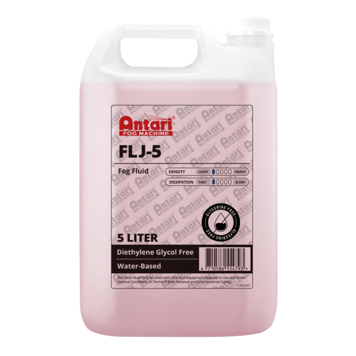 Antari FLJ-5 Fog Fluid 5L, Very Light Density w/ Short Hang Time (60571)