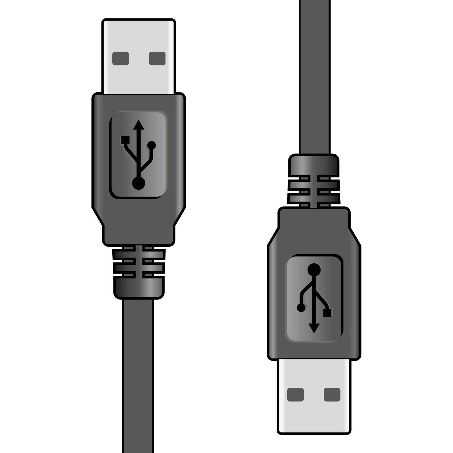 AV:Link USB 2.0 A plug to A plug lead 1.5m - 113.003UK
