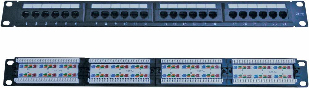 Eagle 1U 19 Inch 24 Port Cat5e Patch Panel , P710S