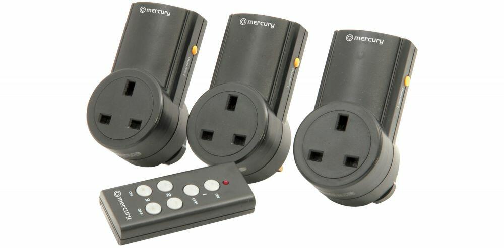Mercury RC3 RC3 Set of 3 RF controlled socket - 350.113UK