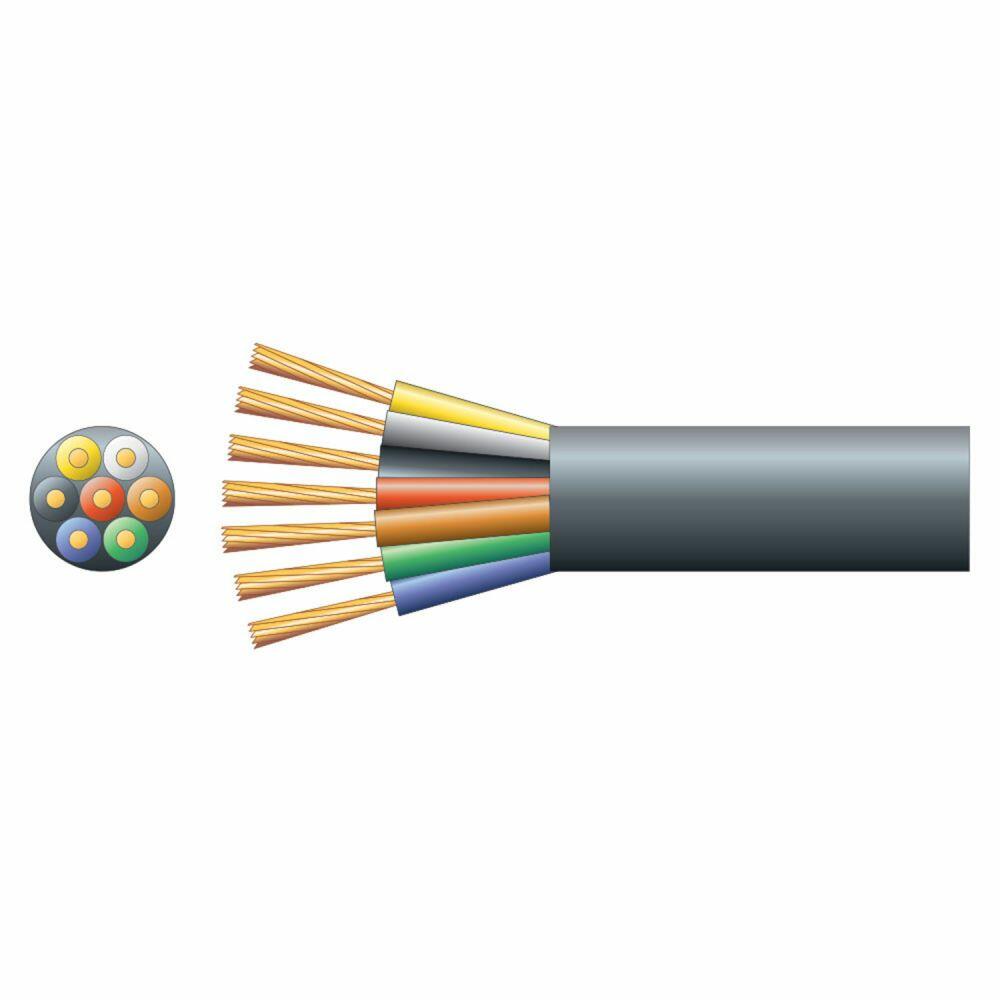 Mercury Lighting/Trailer Cable, 7 x (22 x 0.2mm) Black 100m - 804.410UK