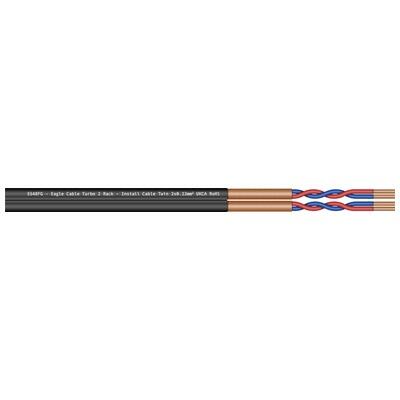 Eagle Turbo 2 Balanced Rack / Install Twin Flat Cable Black 2x0.22mm, E648FG