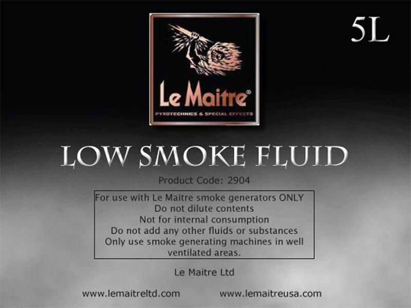Le Maitre 2904 Low Smoke Fluid, Box of 4 x 5 Litres