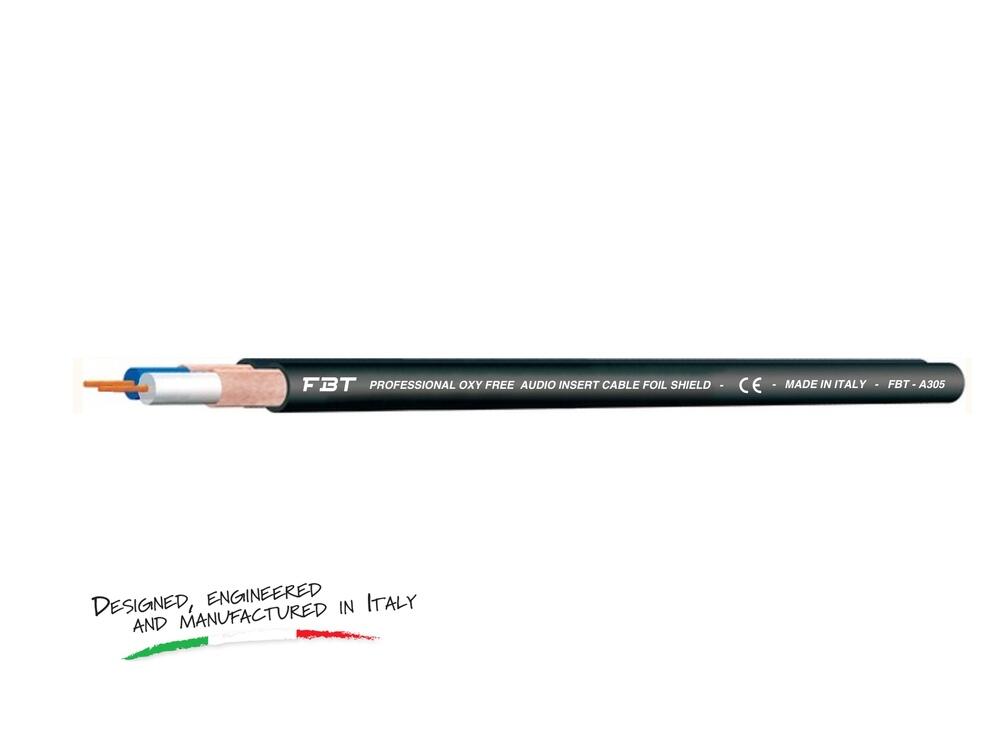StageCore Professional OFC Audio Insert Cable, 2 x 0,22mm AWG, OD 5mm, BLACK - (33041)