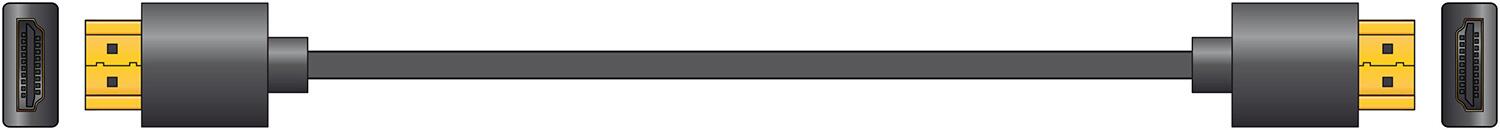 AV:Link HDMI Lead, Thin Wire 4K plug to plug 250mm - 112.126UK
