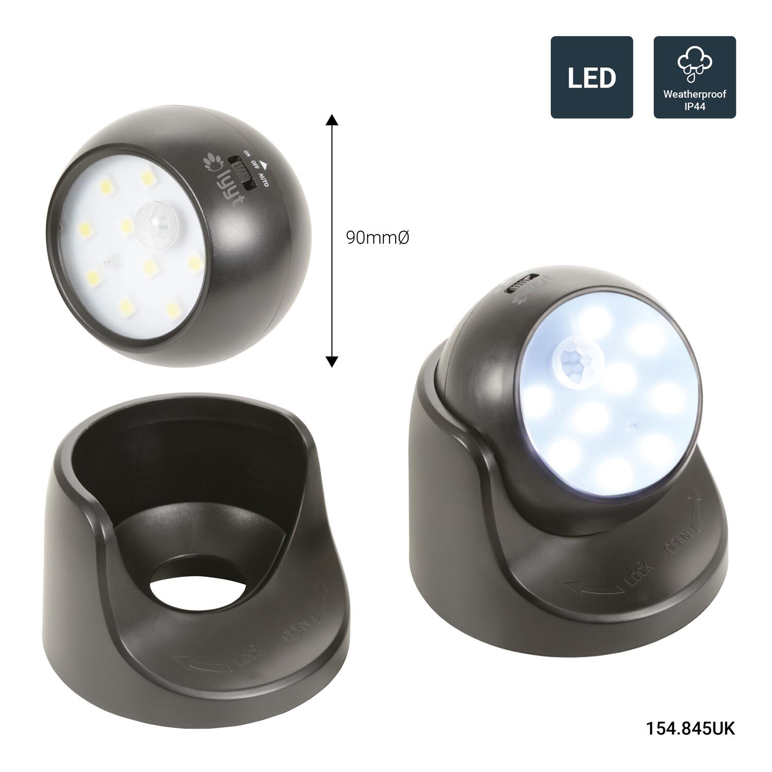 LYYT LED Motion Sensor Light Black 154.845UK