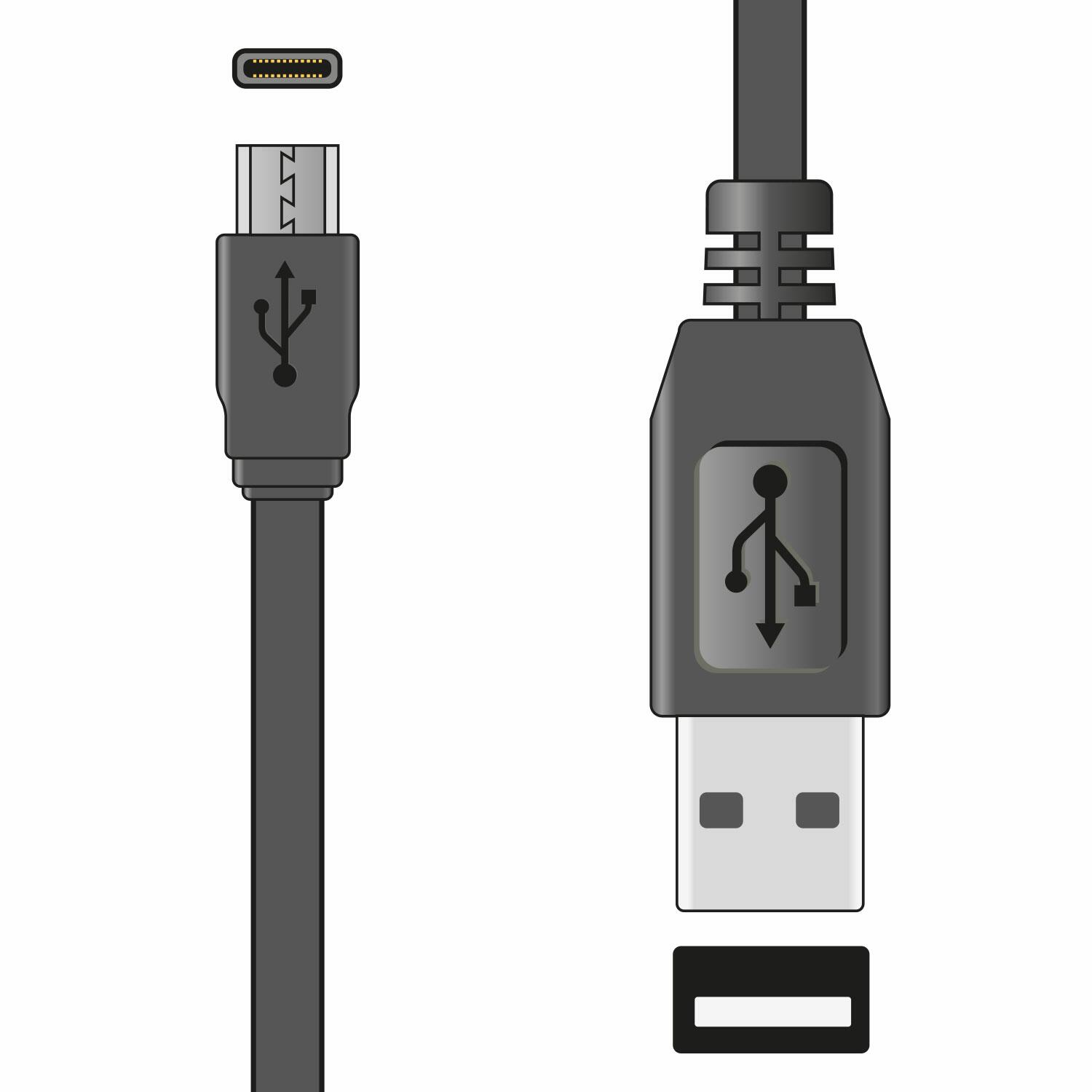 AV:Link USB Type-C Short Sync & Charge Flat Cable 20cm - 113.014UK