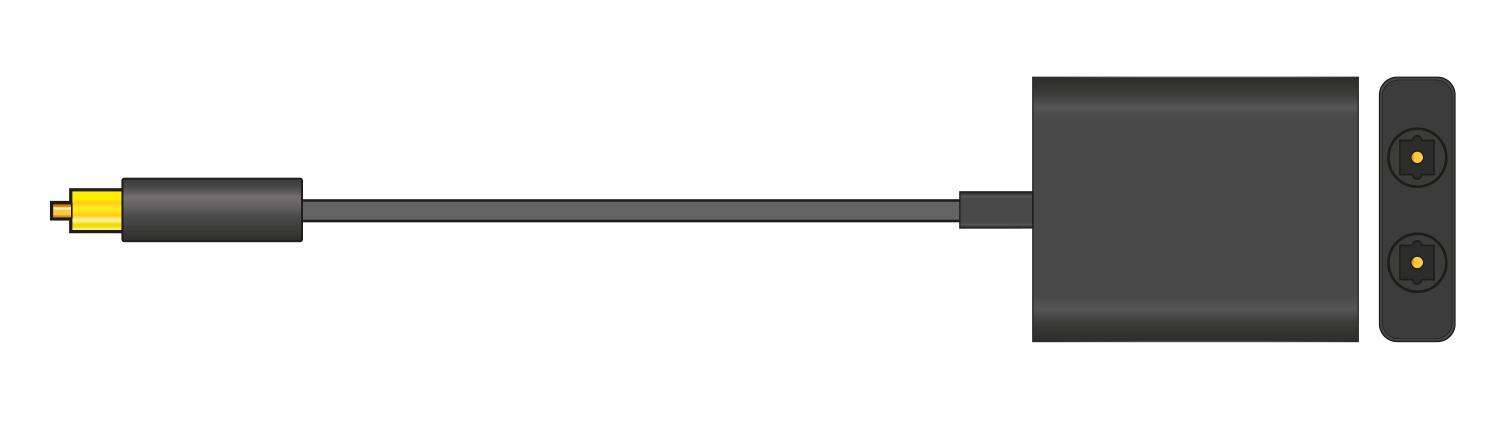 AV:Link Fibre Optic Toslink Splitter 1x2 - 128.516UK