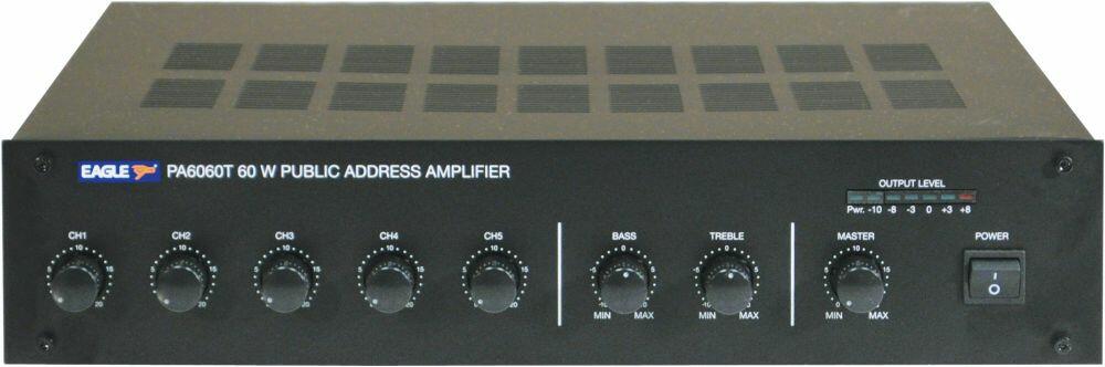 Eagle PA6000 Series 100 V Line Mixer Amplifier 60w RMS, P648WJ