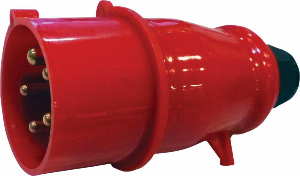 Eagle 400 V Red 16 A 5 Contact High Current In-line Plug (E302AV)