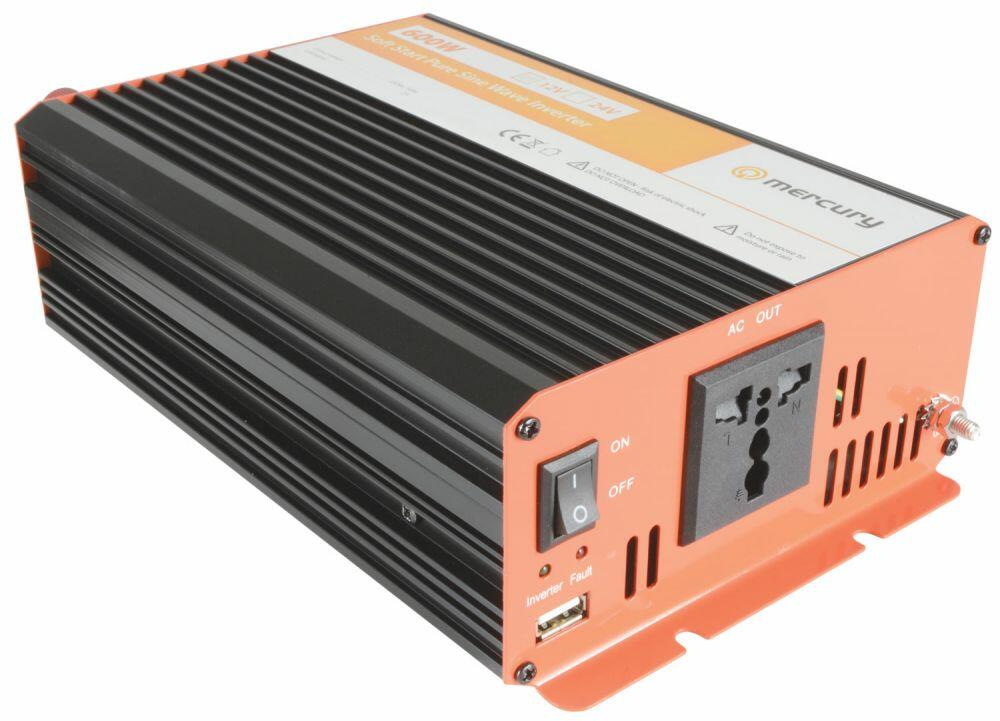 Mercury IPS600-12 12Vdc Pure Sine Wave Inverter 600W - 652.102UK
