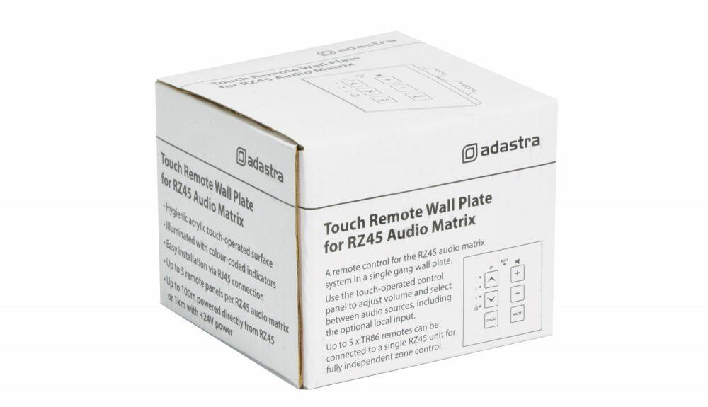 Adastra TR86 Touch Wall Remote for RZ45 Audio Matrix - 953.050UK