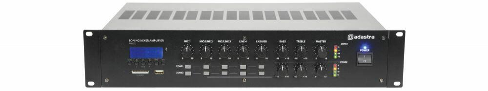 Adastra RM1202 Mixer-amp 2 x 120W + USB/SD/FM/BT - 953.163UK