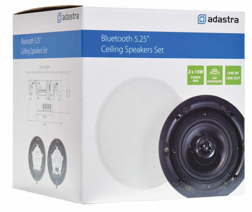 Adastra BCS52S Bluetooth 5.25in Ceiling Loudspeaker Set - 953.164UK