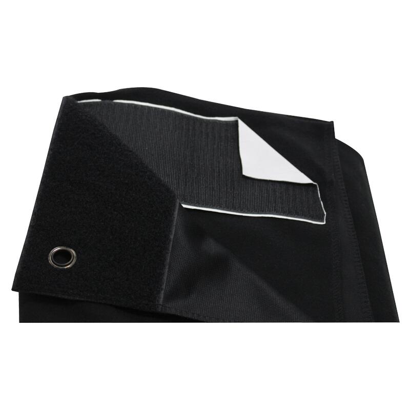 LEDJ Black Serge Drape, 6m x 6m, STAR38