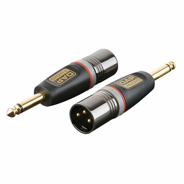 DAP 3p XLR M/ 2p Jack M adapter