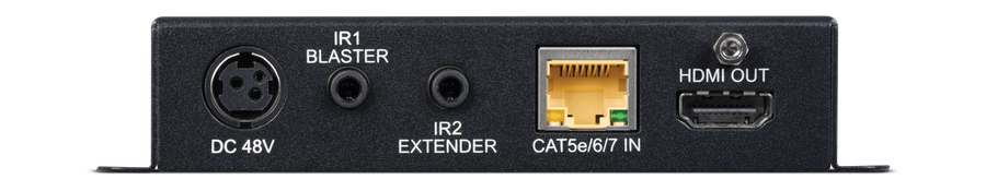 CYP PUV 1610RX, 5 Play HDBaseT Receiver (inc. PoH & single LAN, up to 100m) Power to TX