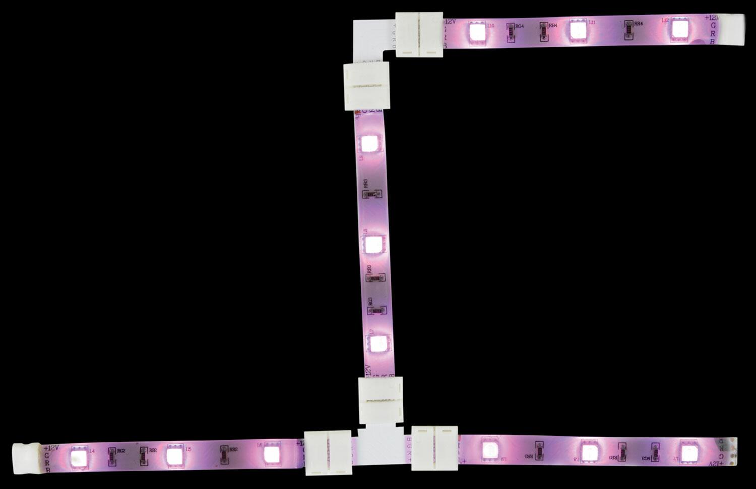 LYYT 8mm single colour LED tape L connector - pack of 5 156.135UK