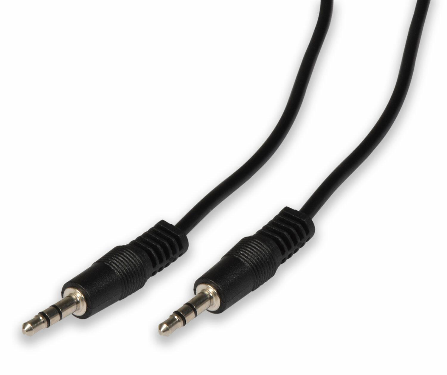 AV:Link 3.5mm stereo plug to 3.5mm stereo plug lead - 1.2m - 112.036UK