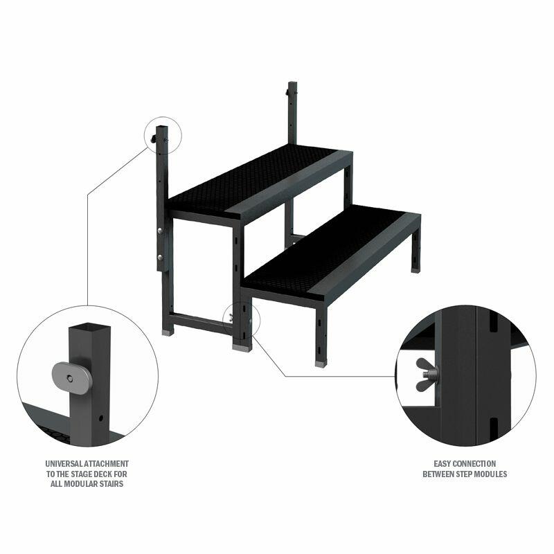 Global Truss GT Stage Deck 20cm Modular Stair - GL6014