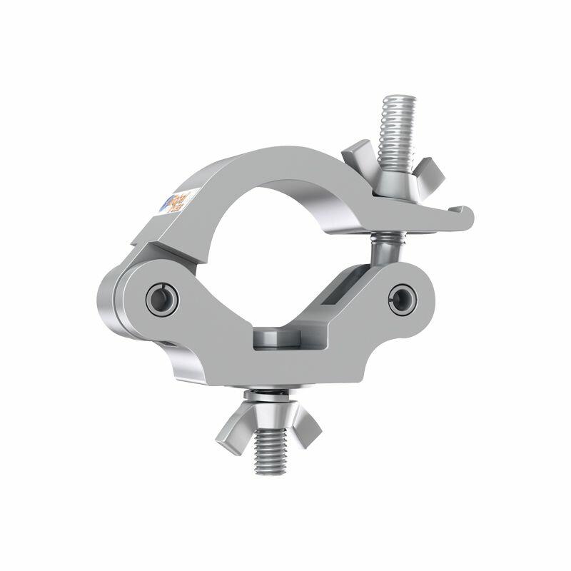 Global Truss Half Coupler, Slim, 48mm - 51mm, HEX Head Bolt - Silver