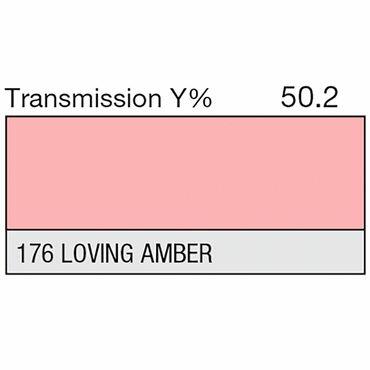 LEE Filter 176 Loving Amber Filter Sheet, 21 x 48