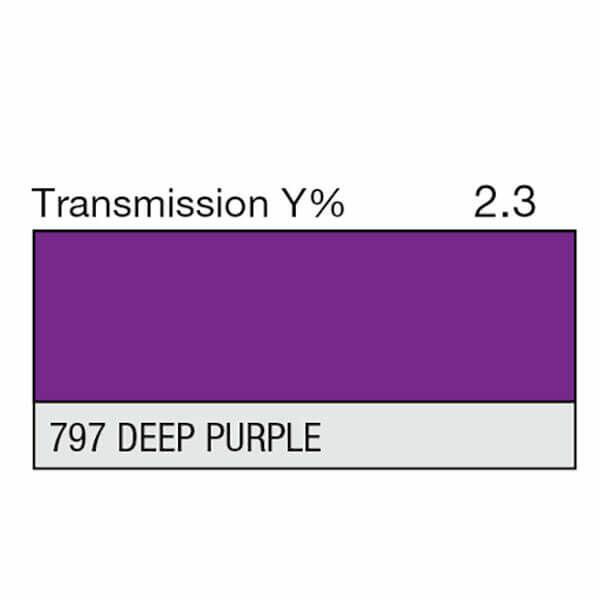 LEE Filter 797 Deep Purple Filter Roll, 7.62m x 1.22m