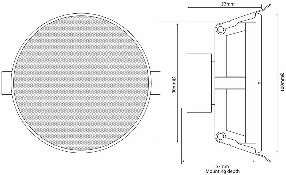 Adastra SL3 SL3 Slimline Ceiling Speaker 3 Pair - 952.545UK