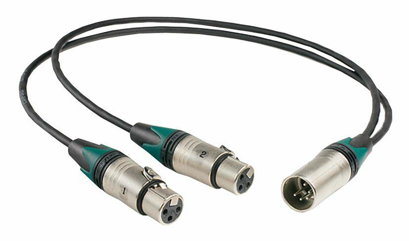 Tecpro YL972 Y-Lead 5 pin XLR to dual 3 Pin