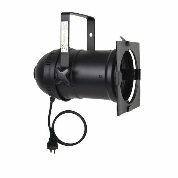 Showtec Par 56 Long Black Terminal Silicon Cable & Schucko Plug (30317)