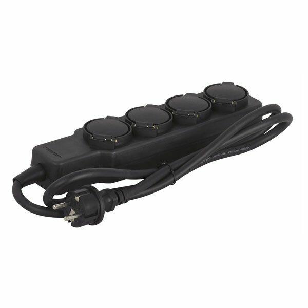 DAP Schuko Multisocket 4-way IP20 3x1,5mm√Ω