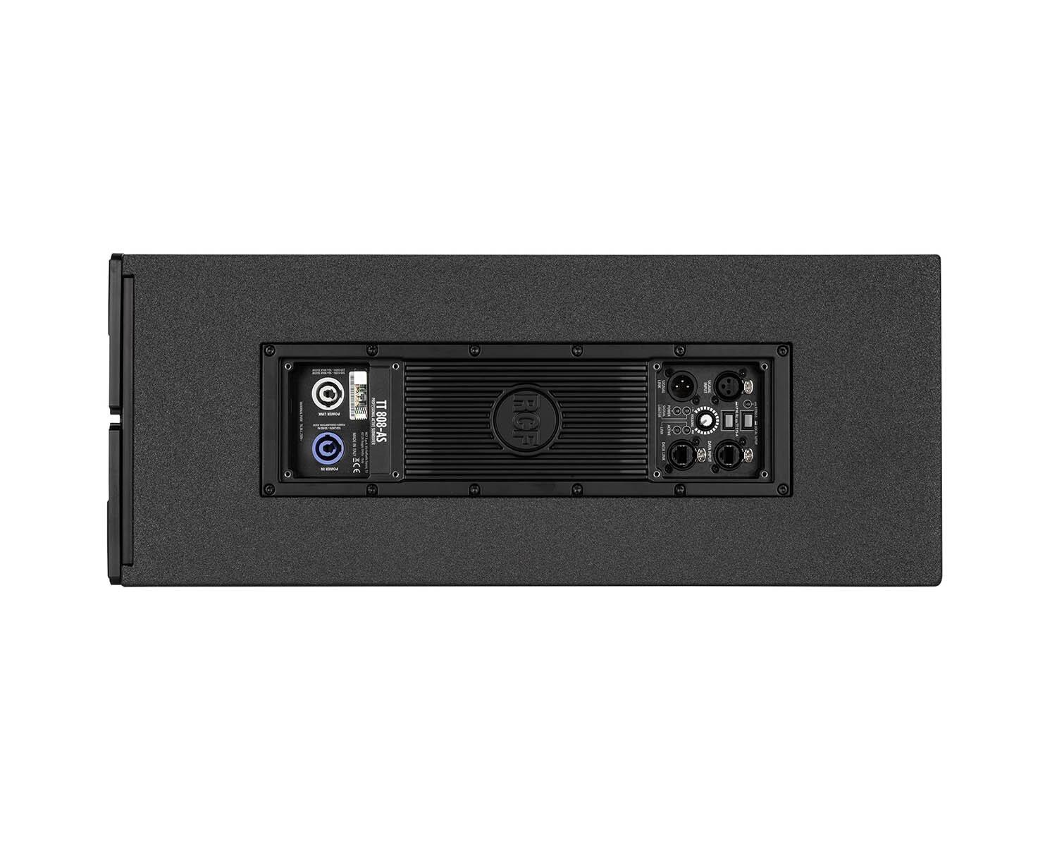 RCF TT808-AS, 2 x 8" Active High-Power Subwoofer 1000w Black