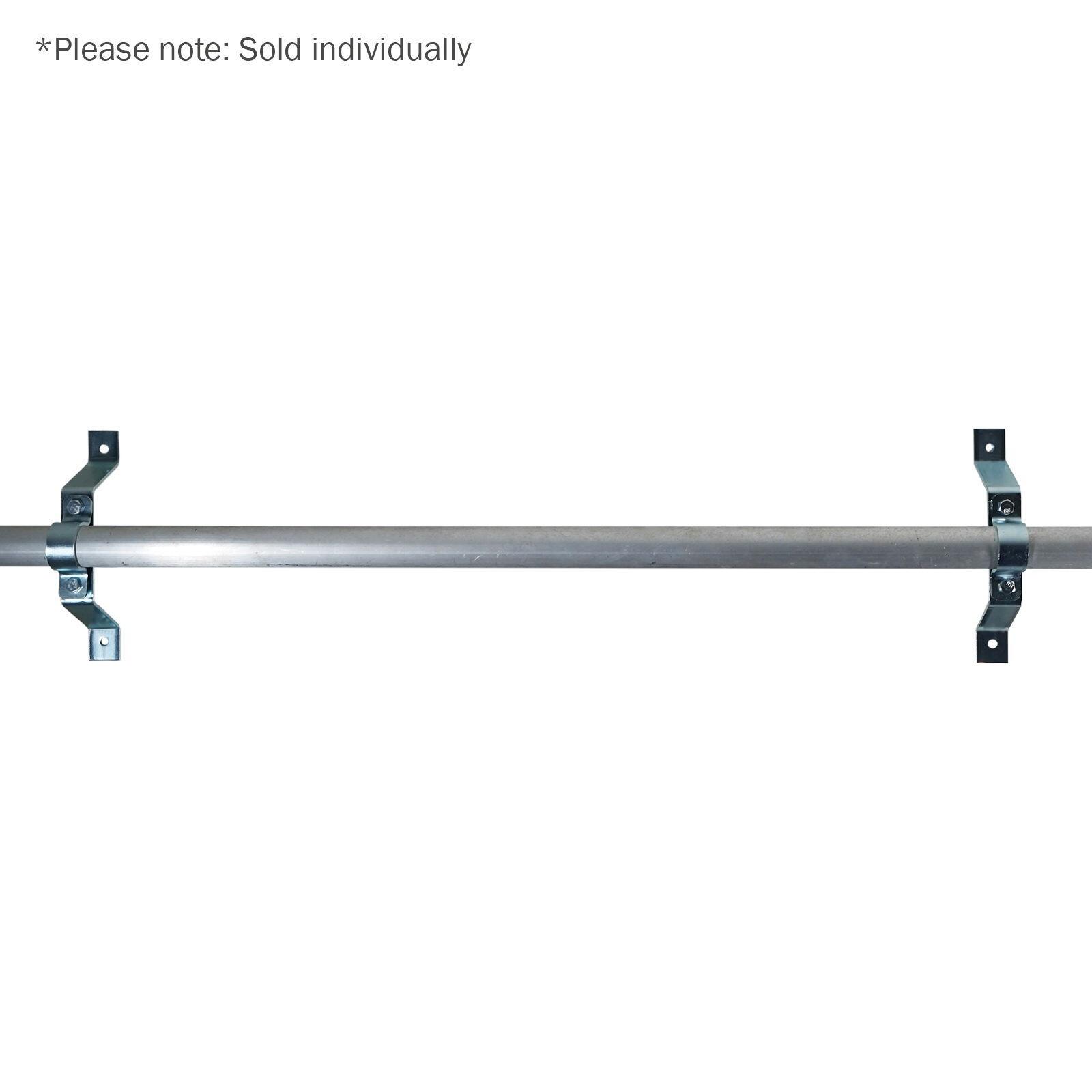 eLumen8 Pipe To Wall Stand Off Bracket 100mm - Zinc - Example Front