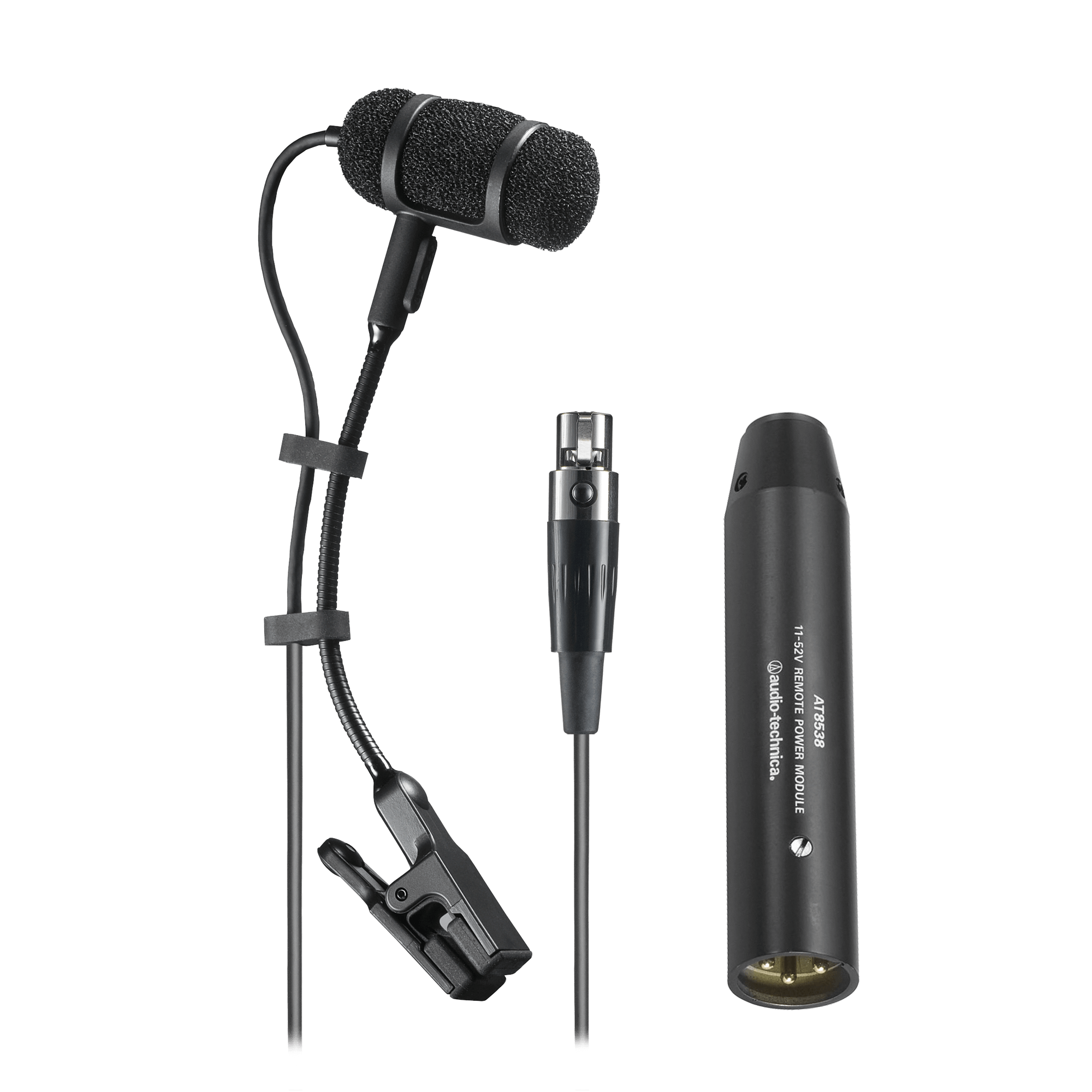 Audio Technica PRO35 Cardioid Condenser Instrument Microphone with AT8538 Power Module 3 pin XLR