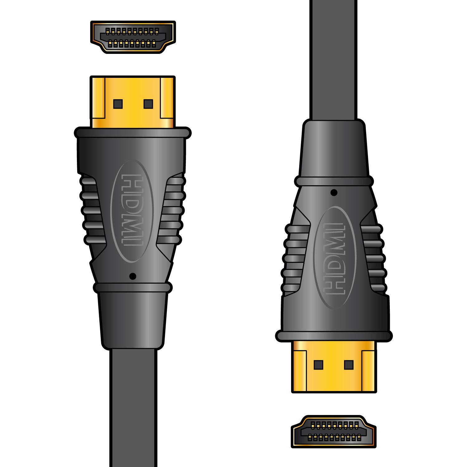 AV:Link HQ 4K ready high speed HDMI lead with Ethernet - 1m - 112.136UK