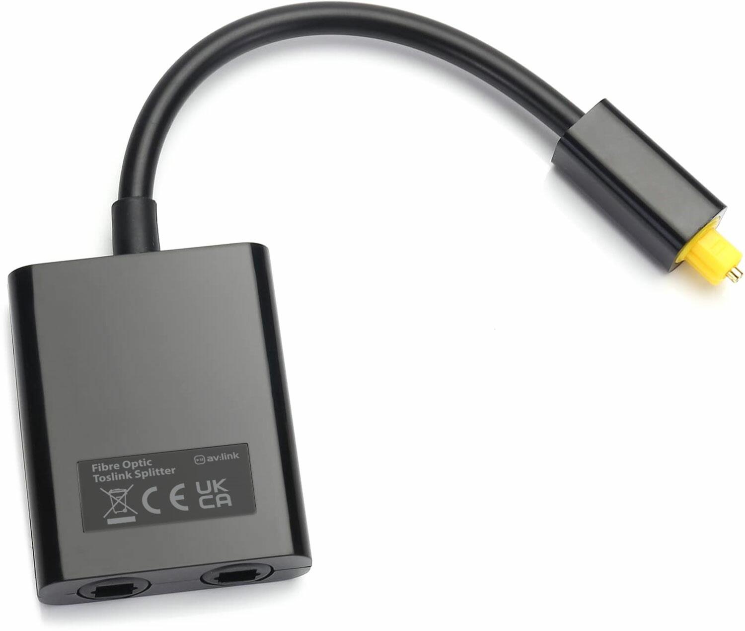 AV:Link Fibre Optic Toslink Splitter 1x2 - 128.516UK