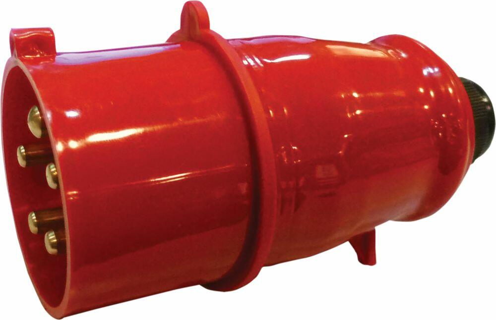 Eagle 400 V Red 32 A 5 Contact High Current In-line Plug (E302BP)