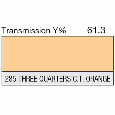 LEE Filter 285 Three Qtr C.T Orange Filter Sheet, 21 x 48