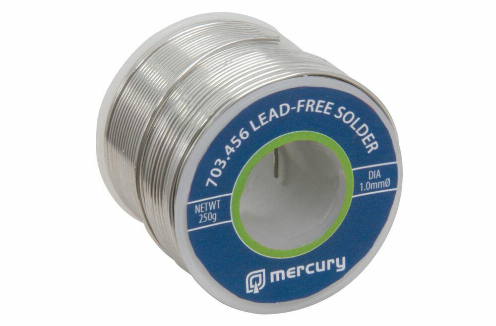 Mercury Lead-free solder, 1.0mm, 250g, 37.5m reel - 703.456UK