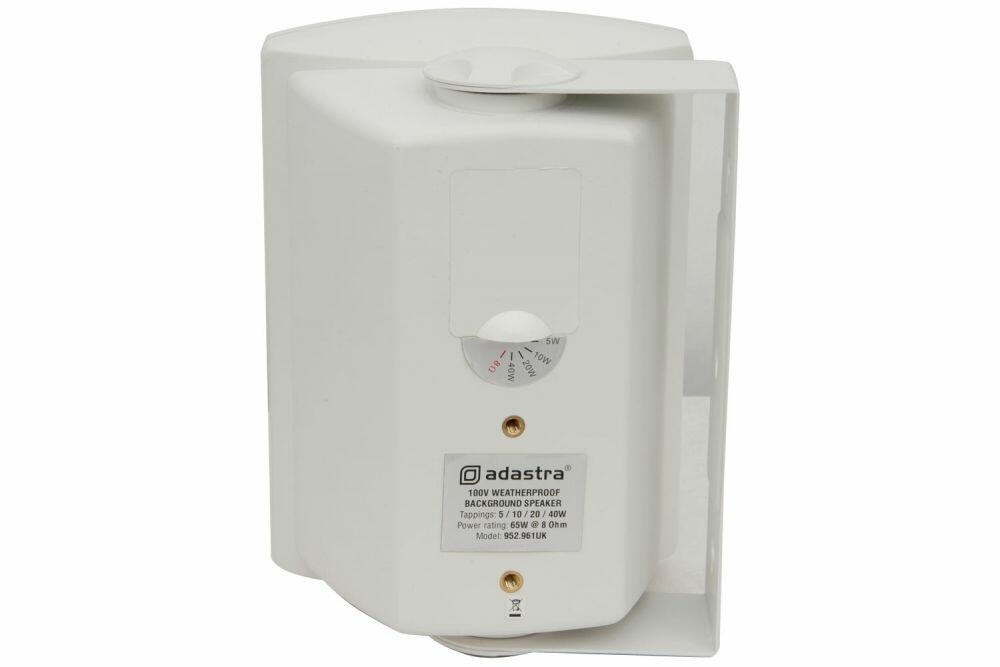 Adastra FSV-W High performance foreground speaker, 100V line, 8 Ohm, 65W rms, white - 952.961UK