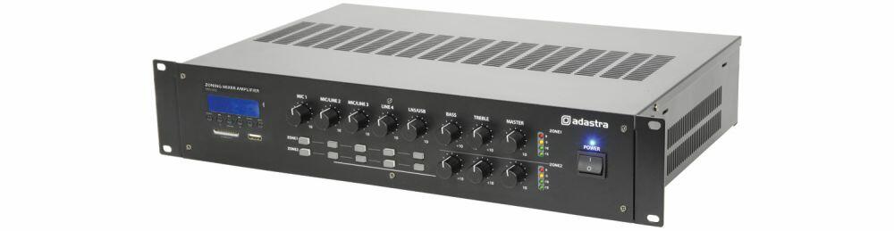 Adastra RM1202 Mixer-amp 2 x 120W + USB/SD/FM/BT - 953.163UK
