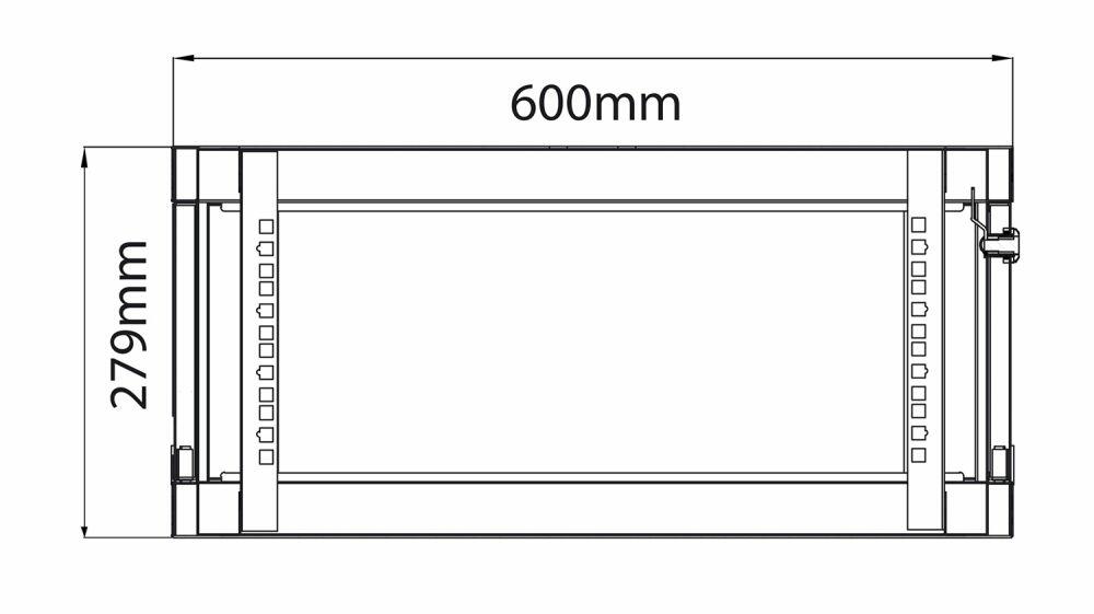 Adastra RC4U450 Rack Cabinet 4U x 450mm Deep - 953.504UK