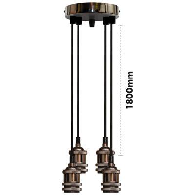 Eagle Vintage Quad Pendant Lamp holder, E392BC