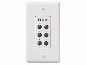 TOA ZM-9001 M-9000 Series Remote Panel - Six Button