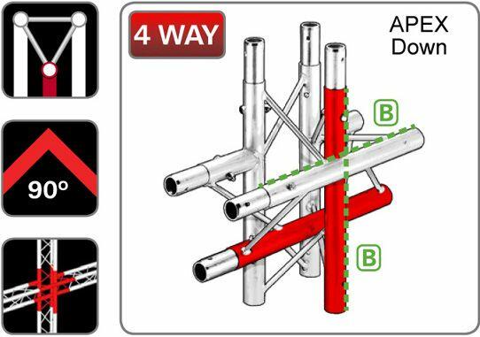 Trilite 2TRJ43DL Triangular Truss Junction
