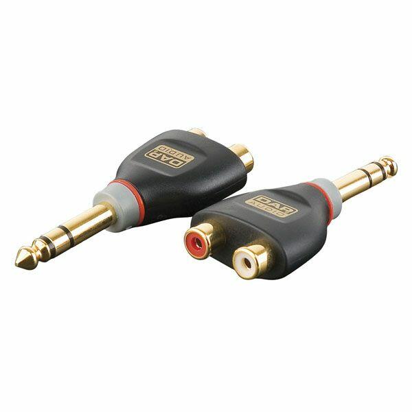 DAP 3p Jack M/2x RCA F adapter