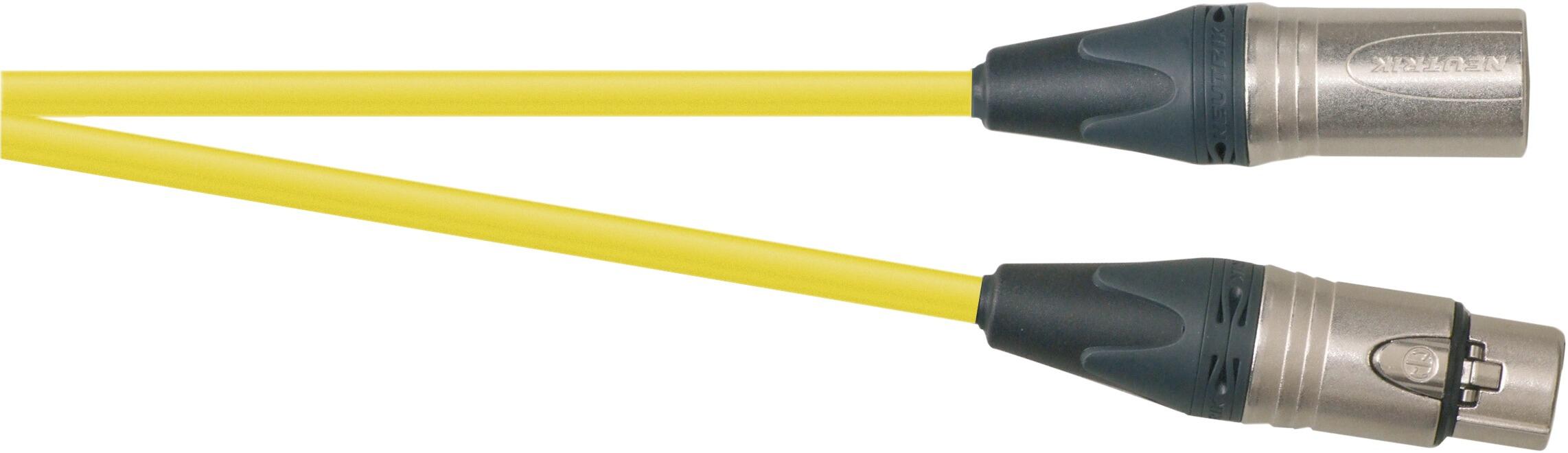SoundLAB Professional 1m 3 Pin XLR Line Socket to 3 Pin XLR Line Plug Screened Patch Lead With Neutrik Connectors and European Cable, G039AN